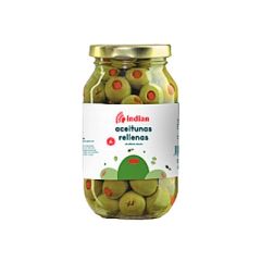 ACEITUNAS INDIAN RELLENAS DE PIMENTON 500G