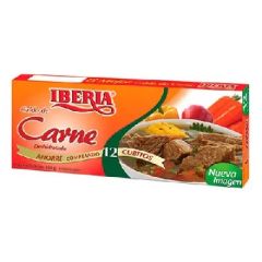 CUBITOS DE CALDO DE CARNE IBERIA 12UN