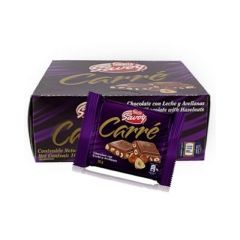CHOCOLATE SAVOY CARRE AVELLANAS 100G CAJA DE 10UN