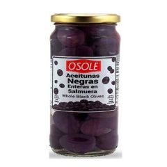 ACEITUNAS OSOLE NEGRAS ENTERAS EN SALMUERA 340G