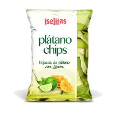 PLATANOS CHIPS ISELITAS SABOR LIMON 300G