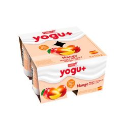 YOGUR DE MANGO YOGU+ DESCREMADO 4UN X 125G
