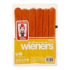 SALCHICHAS COCIDAS TOVAR TIPO WIENERS 6UN