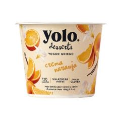 YOGUR GRIEGO YOLO DE CREMA NARANJA 150G