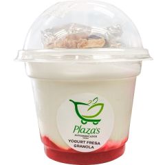 YOGUR CON FRESAS Y GRANOLA PLAZAS GRAB & GO X UN