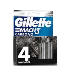CARTUCHOS GILLETTE MACH3 CARBONO 4UN