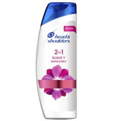 CHAMPU HEAD&SHOULDERS 2EN1 SUAVE Y MANEJABLE 180ML