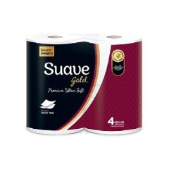 PAPEL HIGIENICO SUAVE GOLD PREMIUM ULTRA SOFT 4R 300H