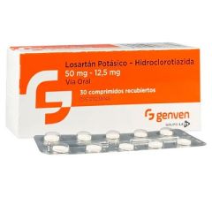 LOSARTAN POT HCT GENVEN 50/12,5MG X30C  