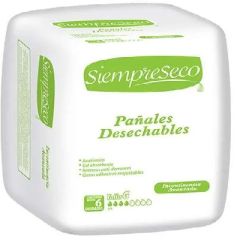 PAÑALES PARA ADULTOS SIEMPRE SECO TALLA G X 6UN