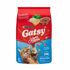 ALIMENTO PARA GATOS GATSY SABOR PESCADO ARROZ Y ESPINACA 3KG