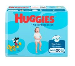PANAL HUGGIES TRIPLE PROTECCION XXG 20UN