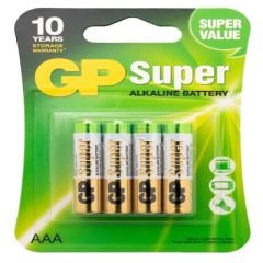 PILAS GP SUPER ALCALINAS AAA 4UN